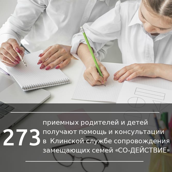 273 приемных родителей получат помощь в Клинской службе ЦПМСС «СО-ДЕЙСТВИЕ»